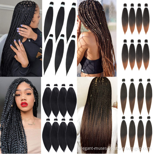 Factory wholesale pre stretched hair marley  jumbo box EZ trendy products braiding synthetic braid hair extension